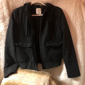 Old Navy Gray Bomber Jacket